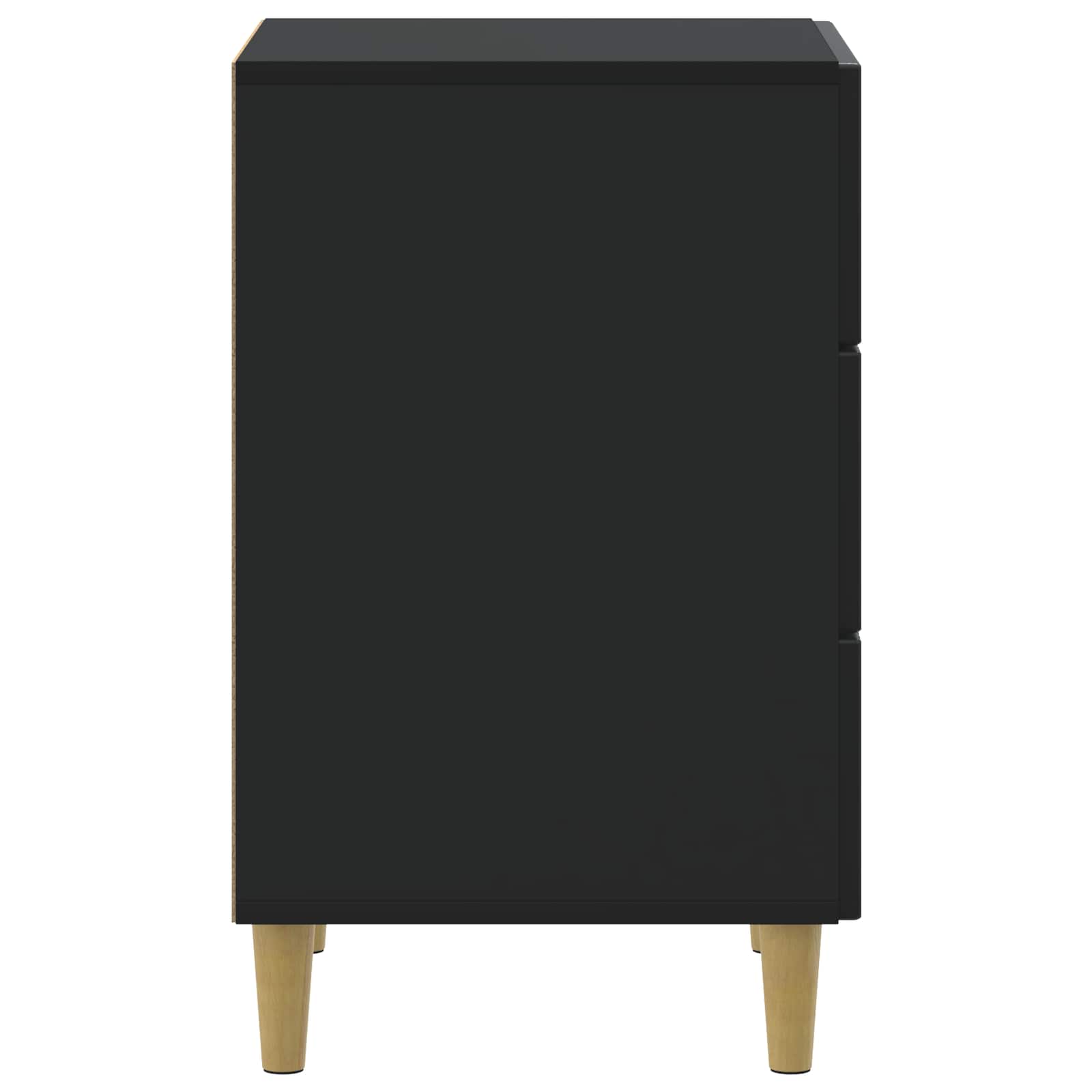 vidaXL Szafka Nocna Czarny 43 x 41 x 66,5 cm Drewno inżynieryjne