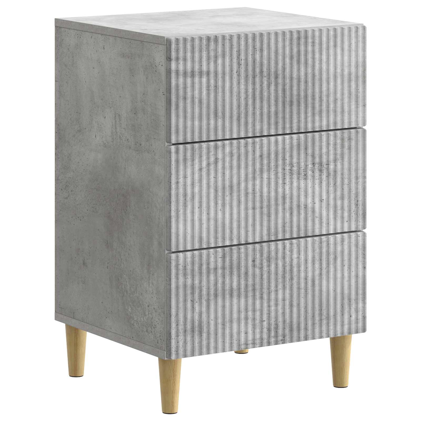 vidaXL Szafka Nocna z szufladą Betonowy szary 43 x 41 x 66,5 cm