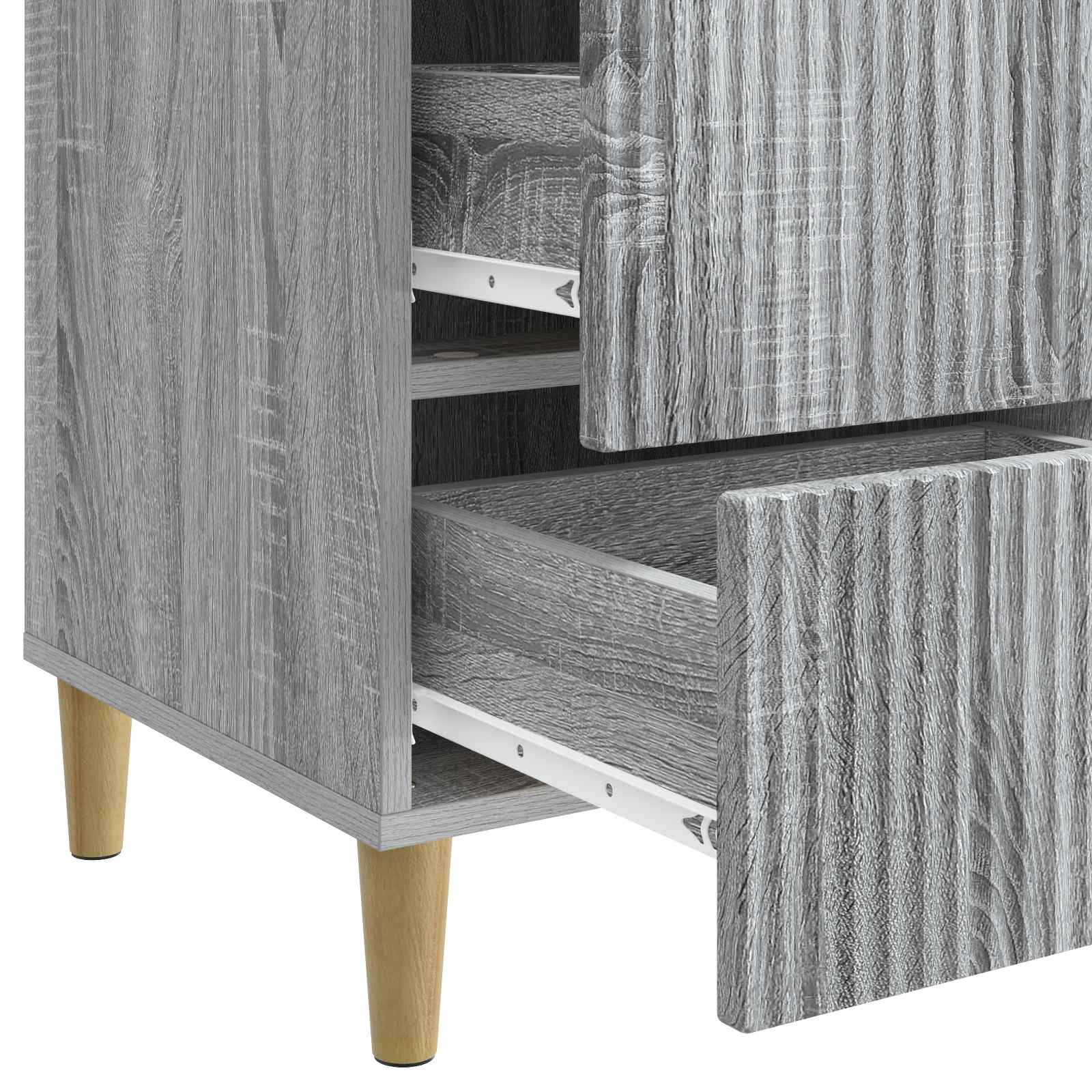 vidaXL Szafka Nocna Szary Sonoma 43 x 41 x 66,5 cm Drewno inżynieryjne