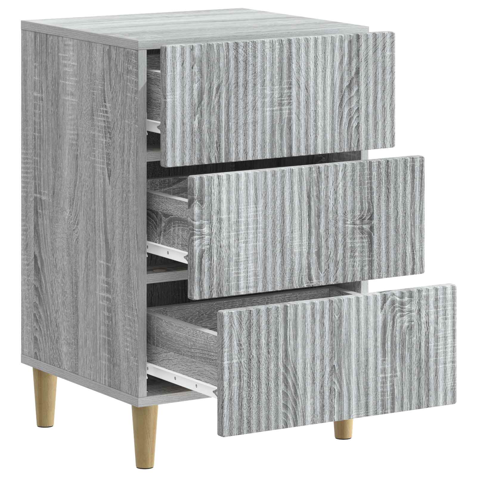 vidaXL Szafka Nocna Szary Sonoma 43 x 41 x 66,5 cm Drewno inżynieryjne
