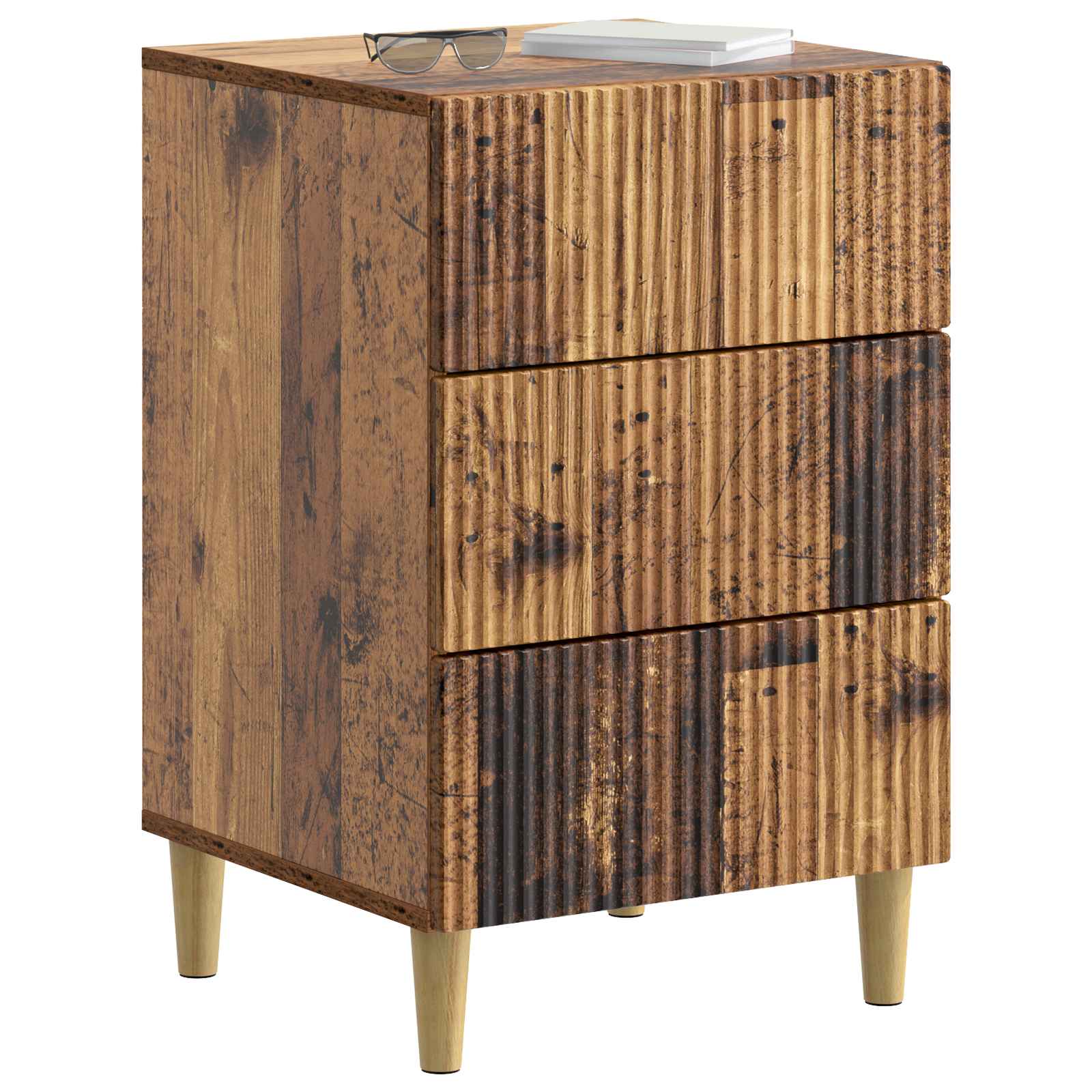 vidaXL Szafka Nocna Stare drewno 43 x 41 x 66,5 cm Drewno inżynieryjne