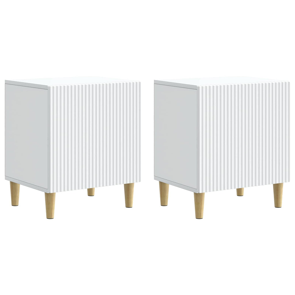 vidaXL Szafka Nocna 2 pcs Biały 43 x 34,5 x 50 cm Drewno inżynieryjne