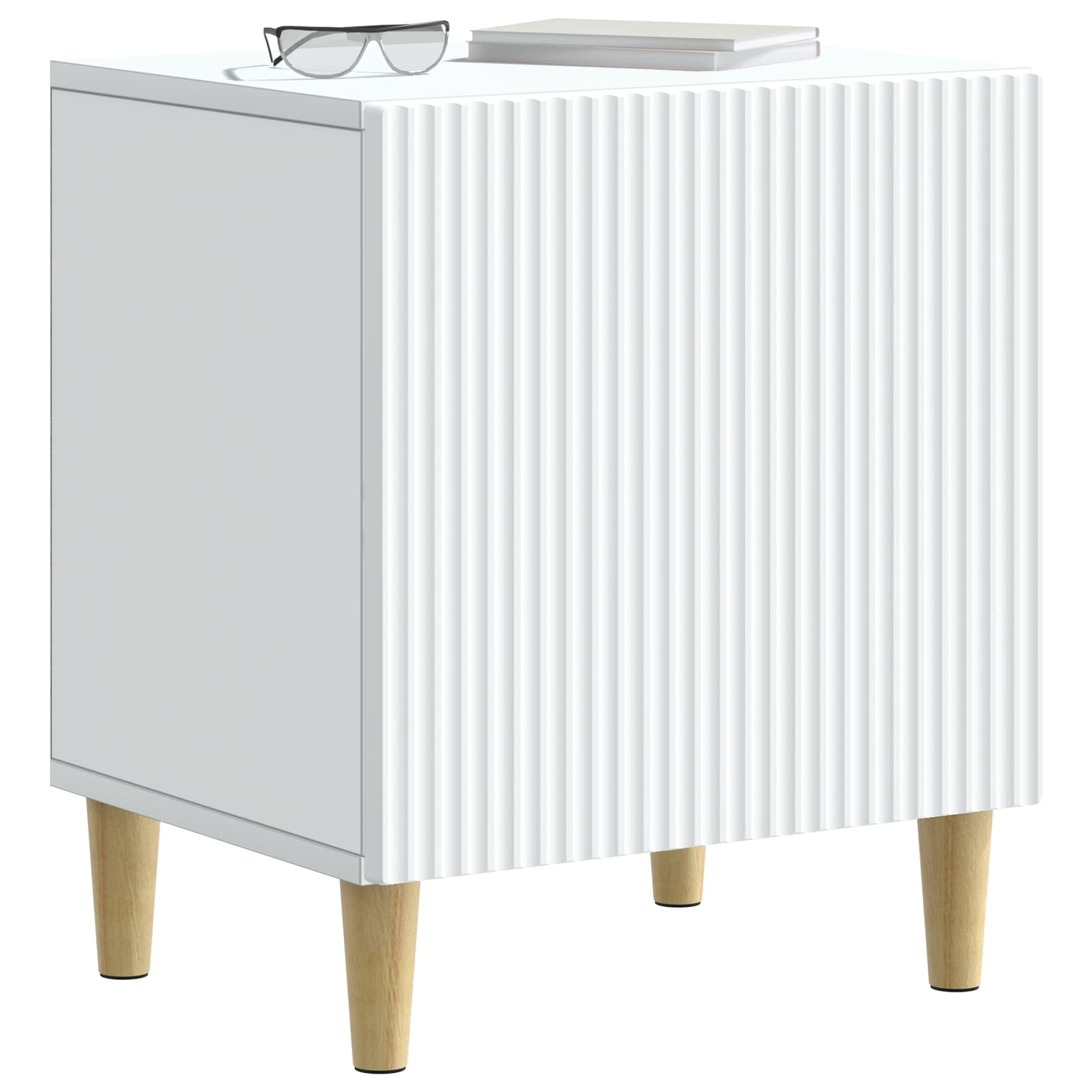 vidaXL Szafka Nocna 2 pcs Biały 43 x 34,5 x 50 cm Drewno inżynieryjne