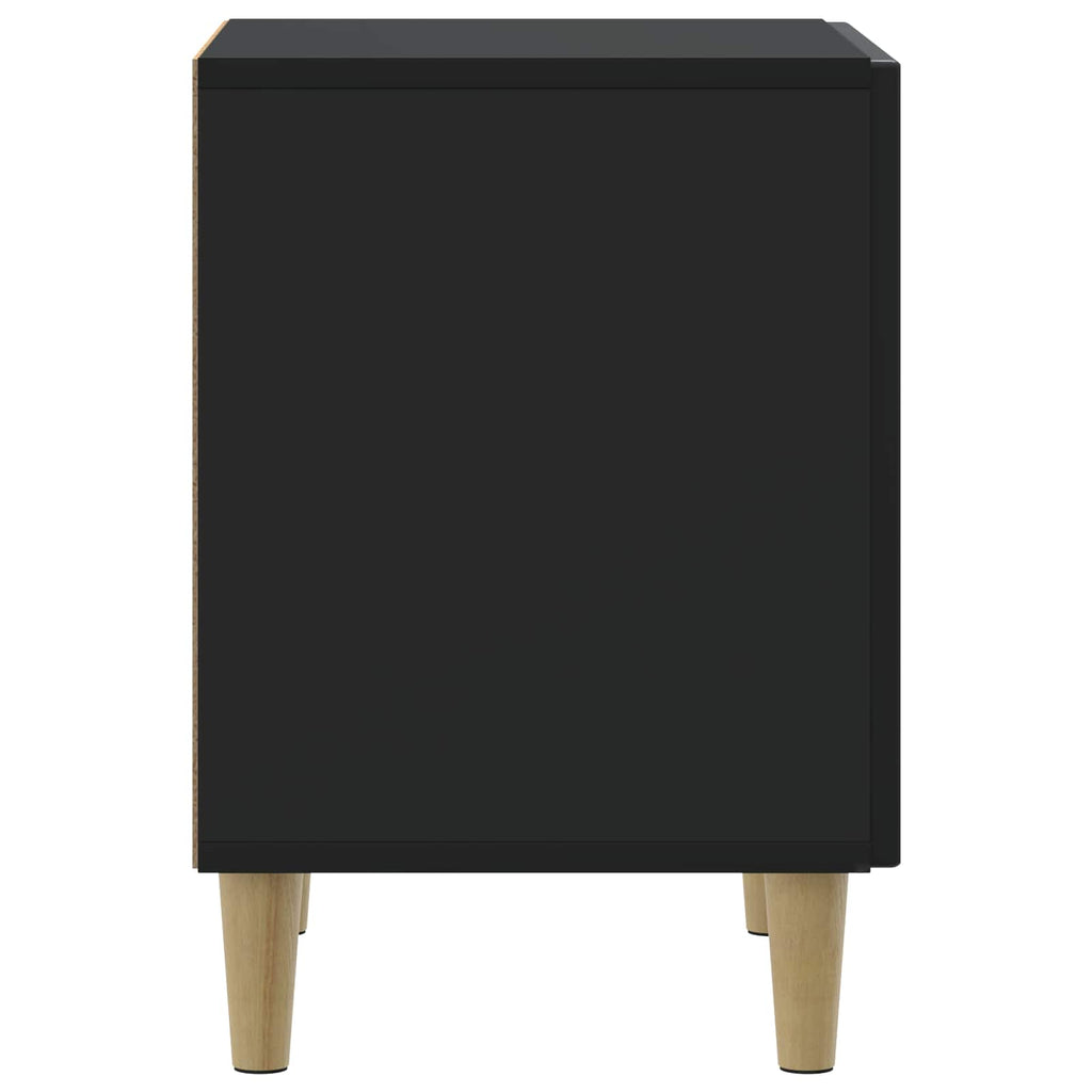 vidaXL Szafka Nocna Czarny 43 x 34,5 x 50 cm Drewno inżynieryjne