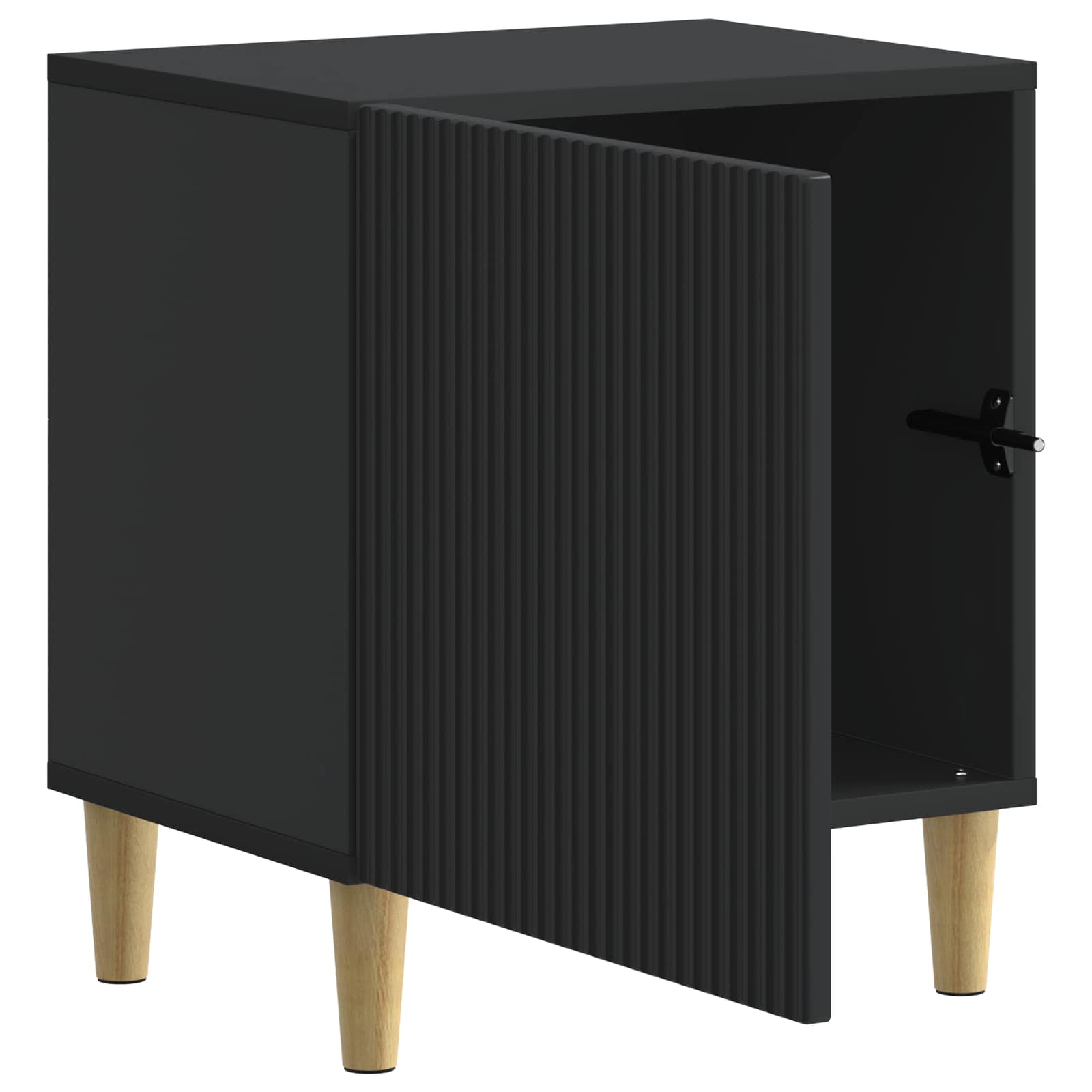 vidaXL Szafka Nocna 2 pcs Czarny 43 x 34,5 x 50 cm Drewno inżynieryjne