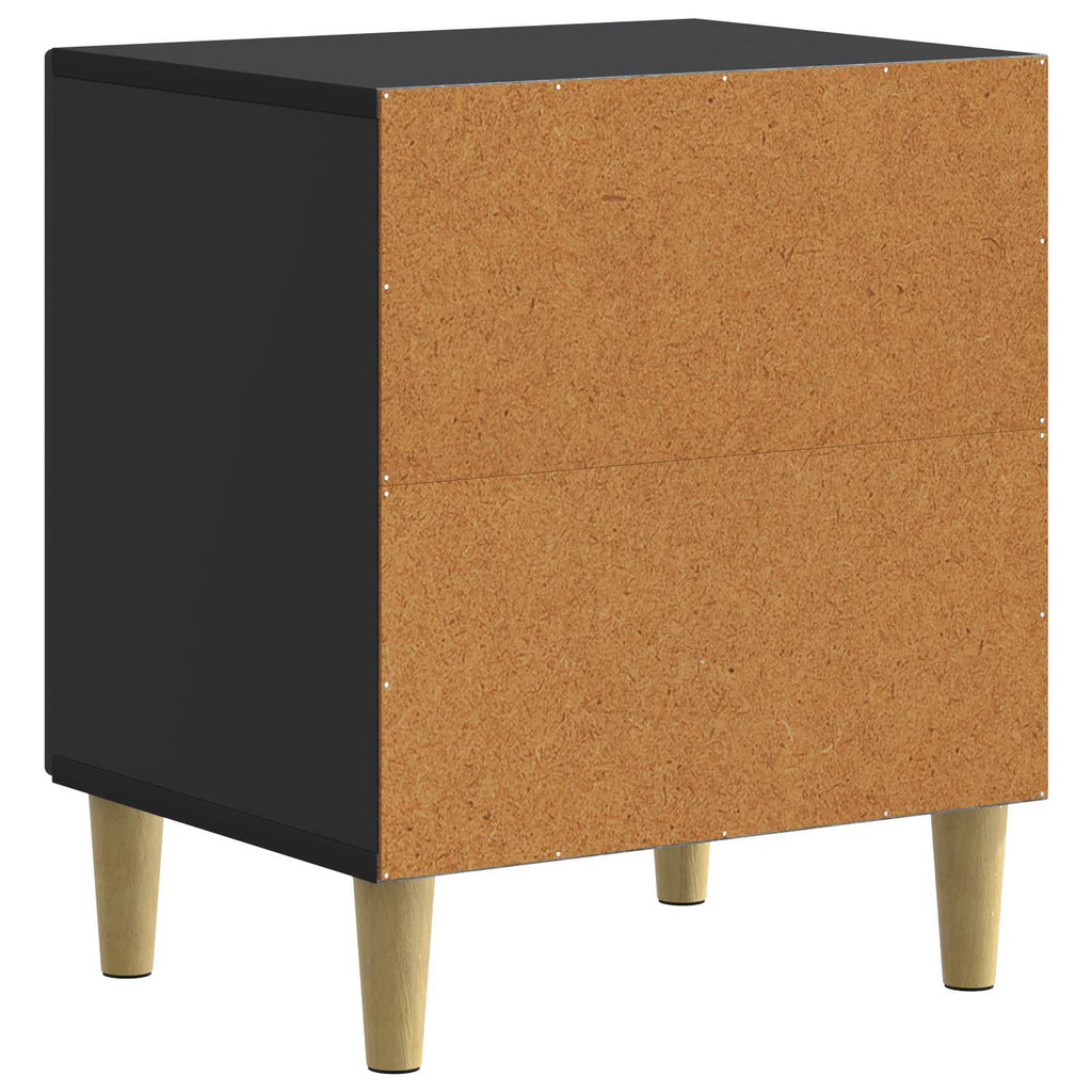 vidaXL Szafka Nocna 2 pcs Czarny 43 x 34,5 x 50 cm Drewno inżynieryjne