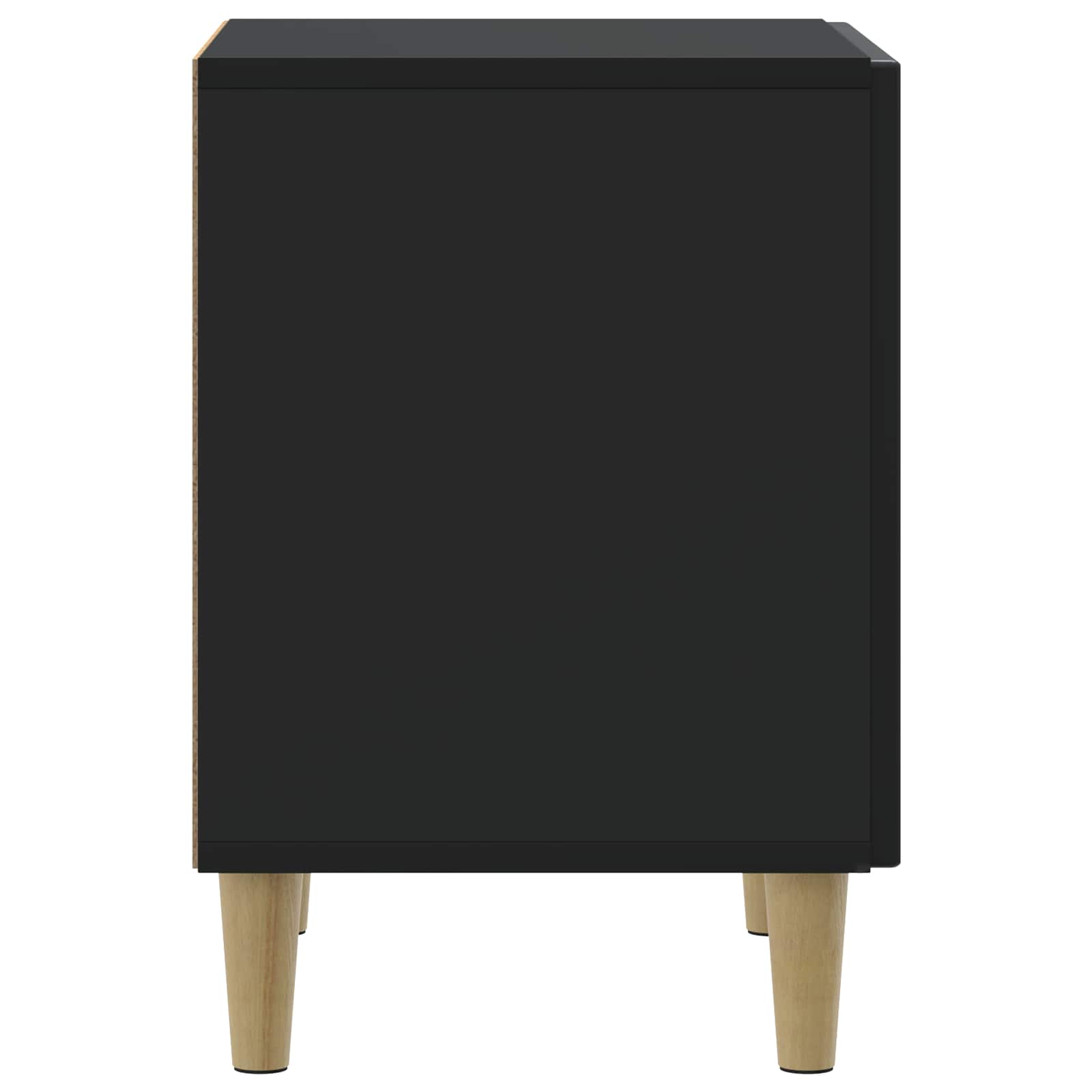 vidaXL Szafka Nocna 2 pcs Czarny 43 x 34,5 x 50 cm Drewno inżynieryjne