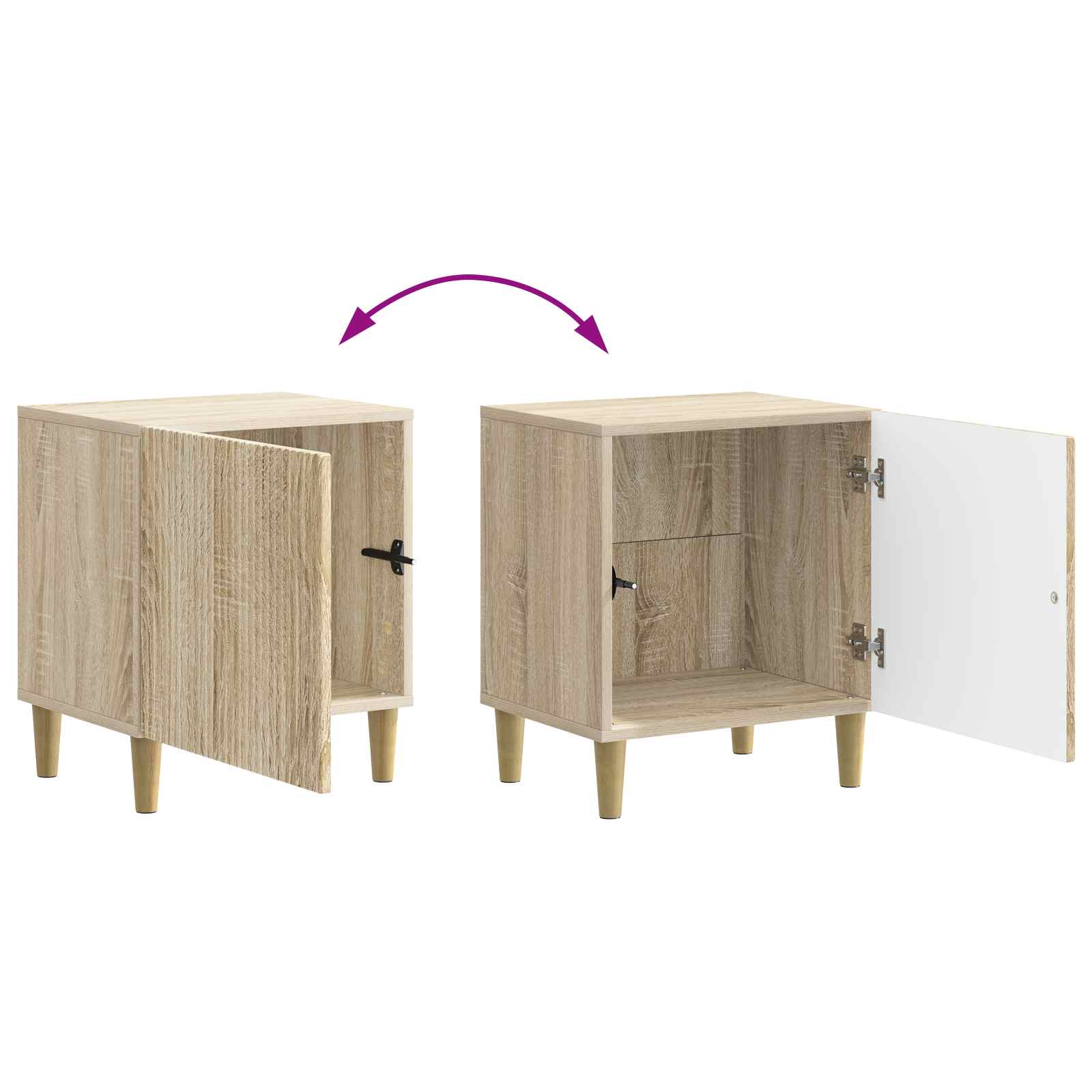 vidaXL Szafka Nocna dąb Sonoma 43 x 34,5 x 50 cm Drewno inżynieryjne