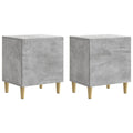 vidaXL Szafka Nocna 2 pcs Betonowy szary 43 x 34,5 x 50 cm