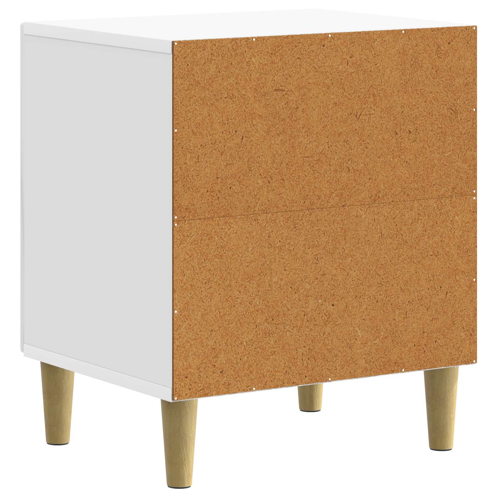 vidaXL Szafka Nocna Biały wysoki połysk 43 x 34,5 x 50 cm