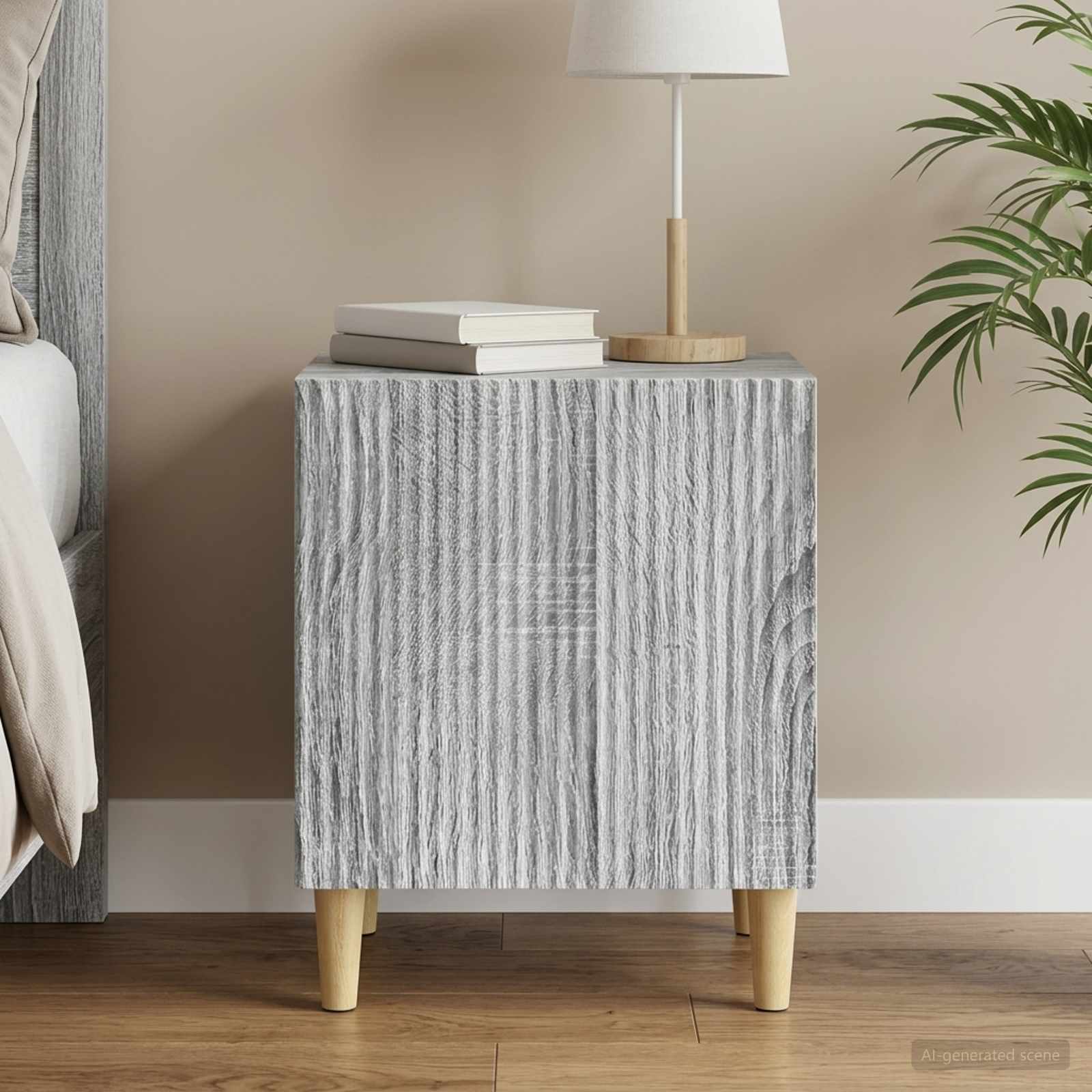 vidaXL Szafka Nocna Szary Sonoma 43 x 34,5 x 50 cm Drewno inżynieryjne