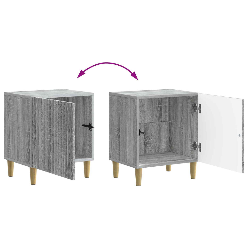 vidaXL Szafka Nocna Szary Sonoma 43 x 34,5 x 50 cm Drewno inżynieryjne