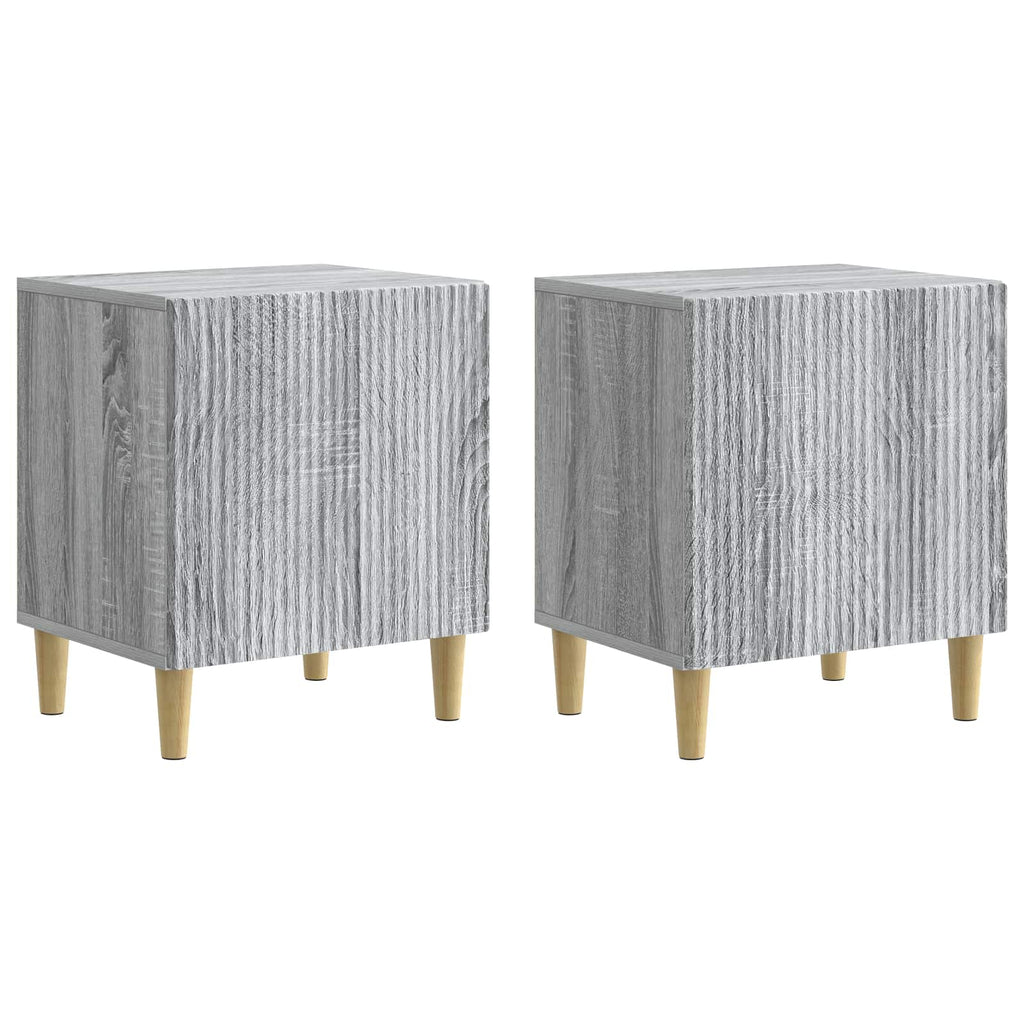 vidaXL Szafka Nocna 2 pcs Szary Sonoma 43 x 34,5 x 50 cm