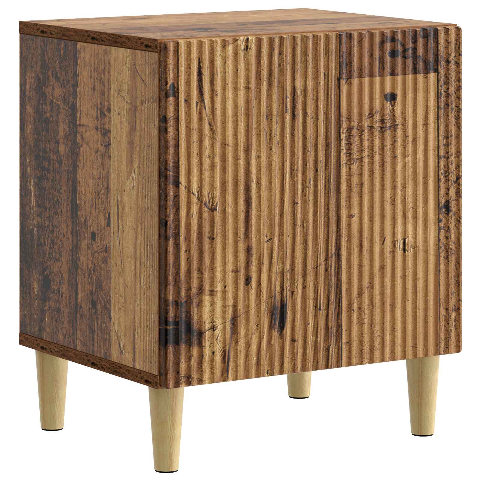 vidaXL Szafka Nocna Stare drewno 43 x 34,5 x 50 cm Drewno inżynieryjne