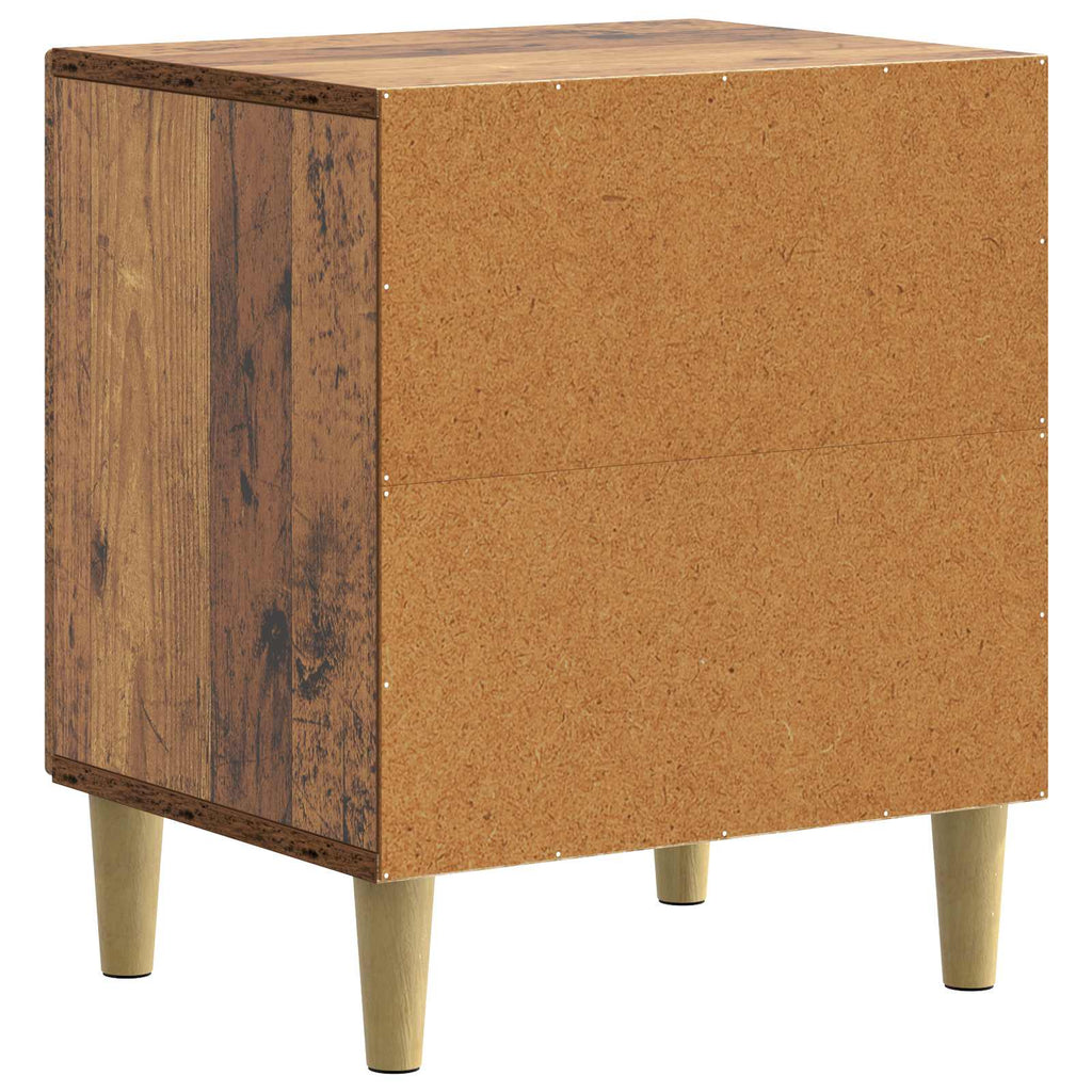 vidaXL Szafka Nocna 2 pcs Stare drewno 43 x 34,5 x 50 cm