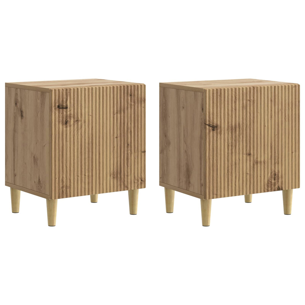 vidaXL Szafka Nocna 2 pcs Dąb artisan 43 x 34,5 x 50 cm
