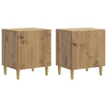 vidaXL Szafka Nocna 2 pcs Dąb artisan 43 x 34,5 x 50 cm