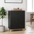 vidaXL Bufet Czarny 66 x 34,5 x 90 cm Drewno inżynieryjne
