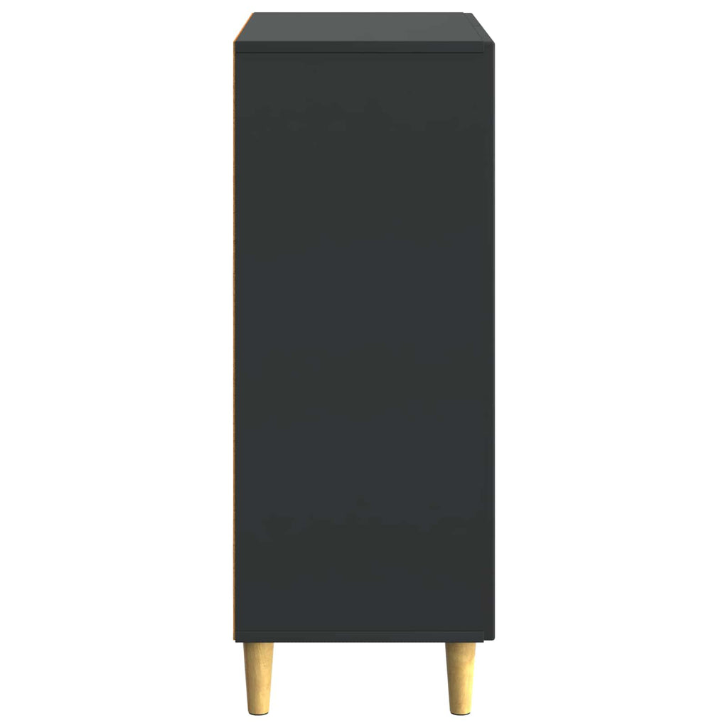 vidaXL Bufet Czarny 66 x 34,5 x 90 cm Drewno inżynieryjne