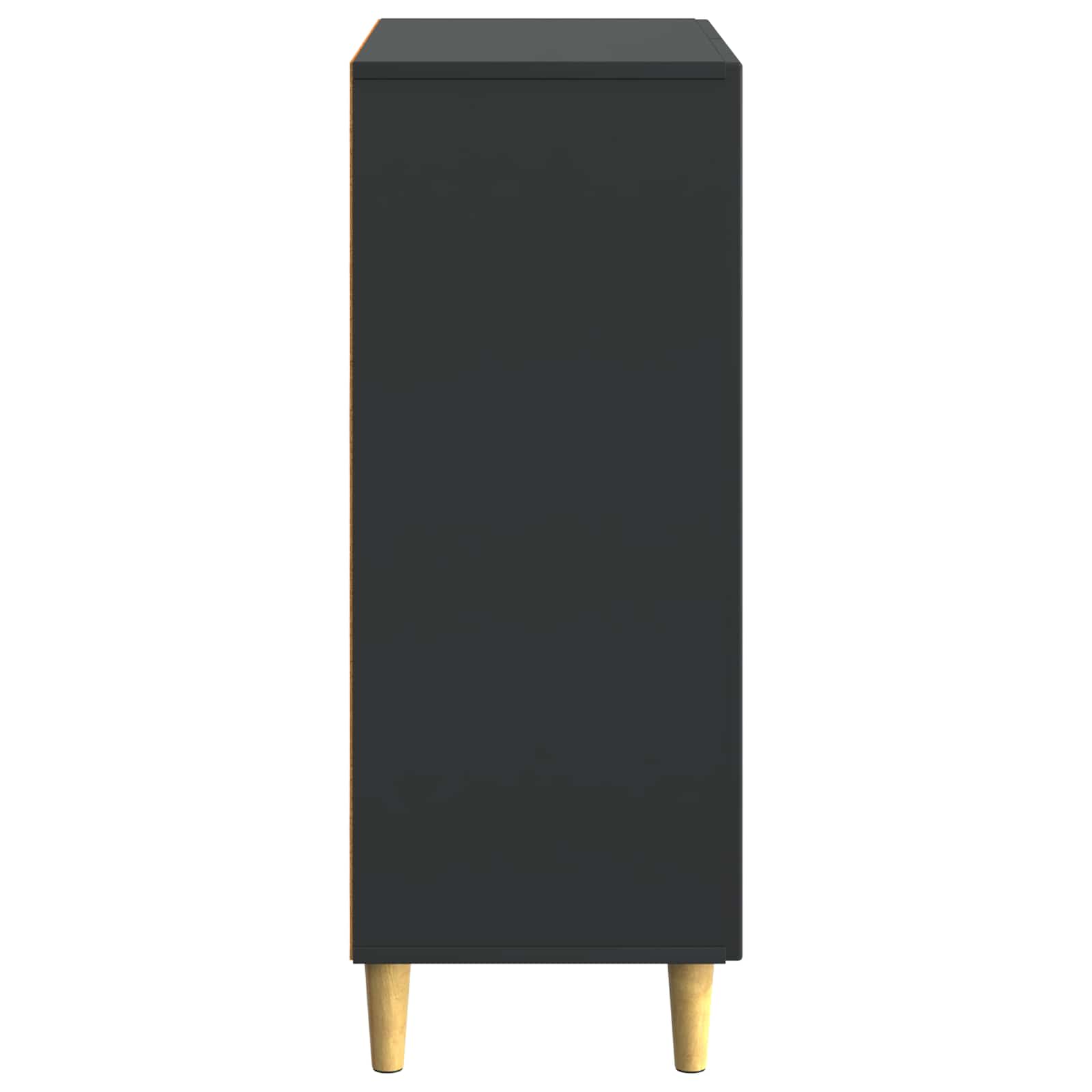 vidaXL Bufet Czarny 66 x 34,5 x 90 cm Drewno inżynieryjne