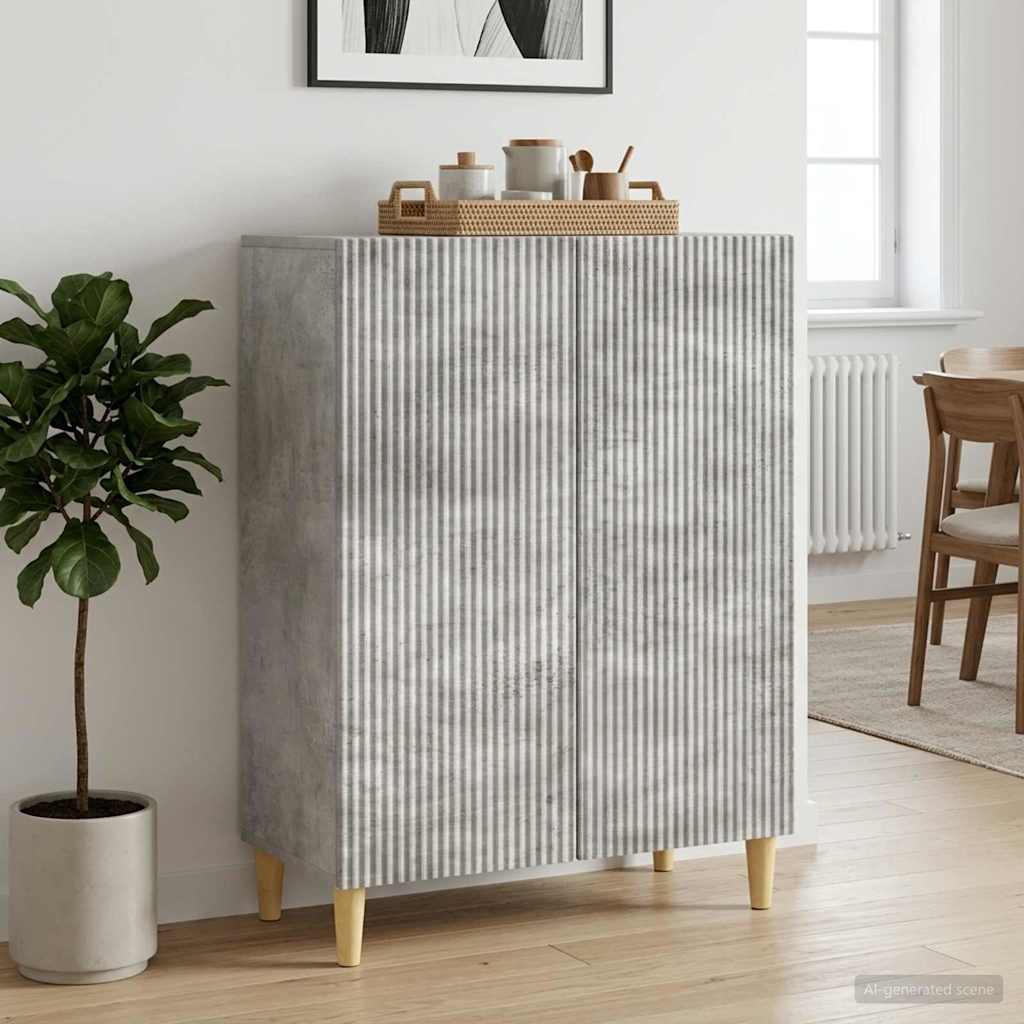 vidaXL Bufet Betonowy szary 66 x 34,5 x 90 cm Drewno inżynieryjne