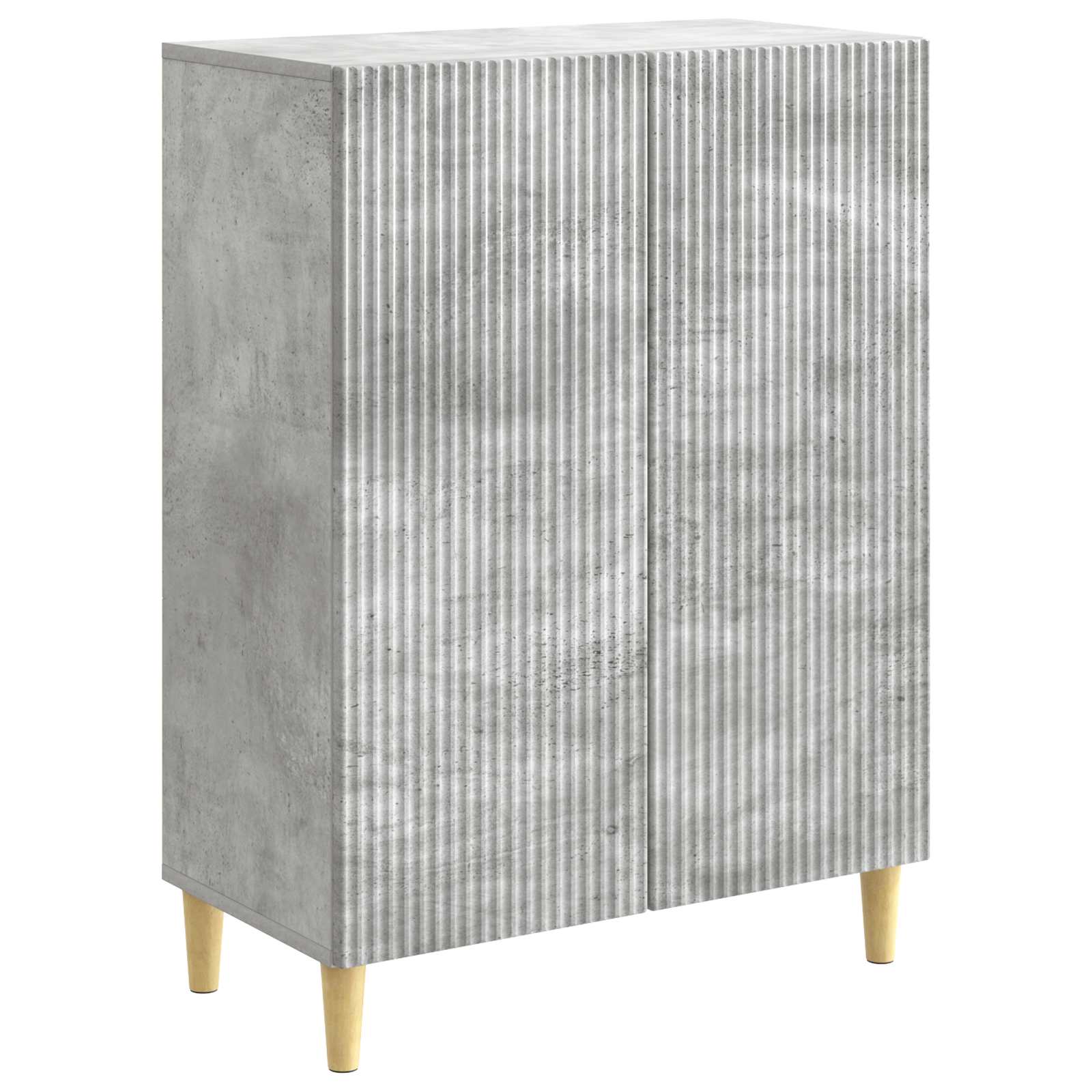 vidaXL Bufet Betonowy szary 66 x 34,5 x 90 cm Drewno inżynieryjne