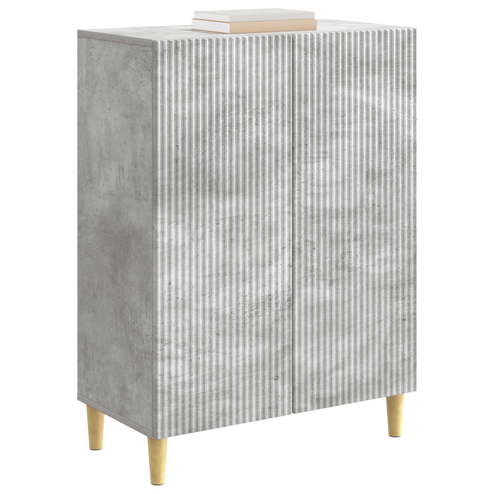 vidaXL Bufet Betonowy szary 66 x 34,5 x 90 cm Drewno inżynieryjne