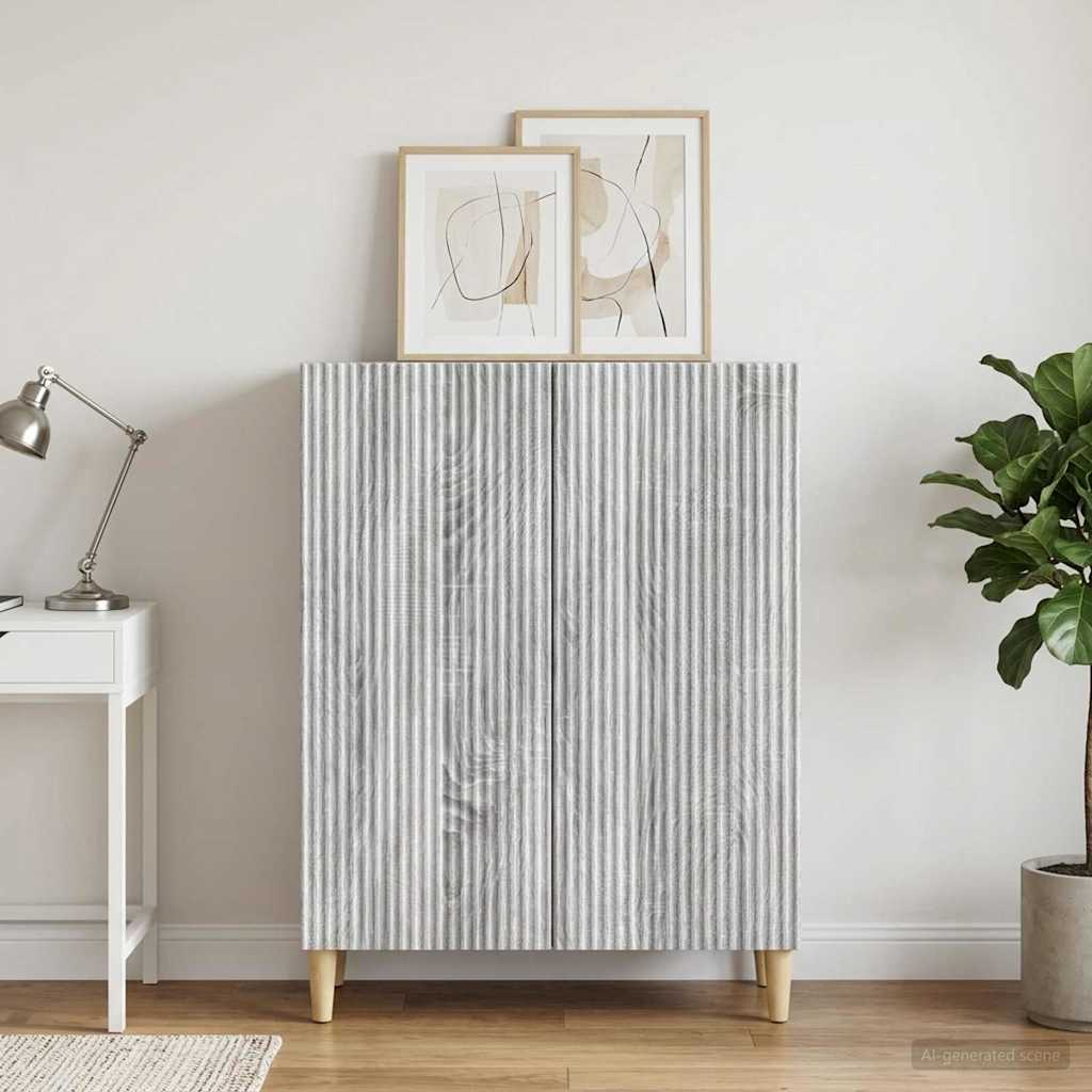 vidaXL Bufet Szary Sonoma 66 x 34,5 x 90 cm Drewno inżynieryjne