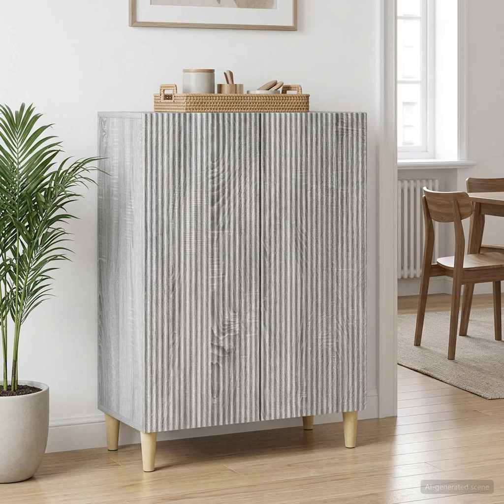 vidaXL Bufet Szary Sonoma 66 x 34,5 x 90 cm Drewno inżynieryjne