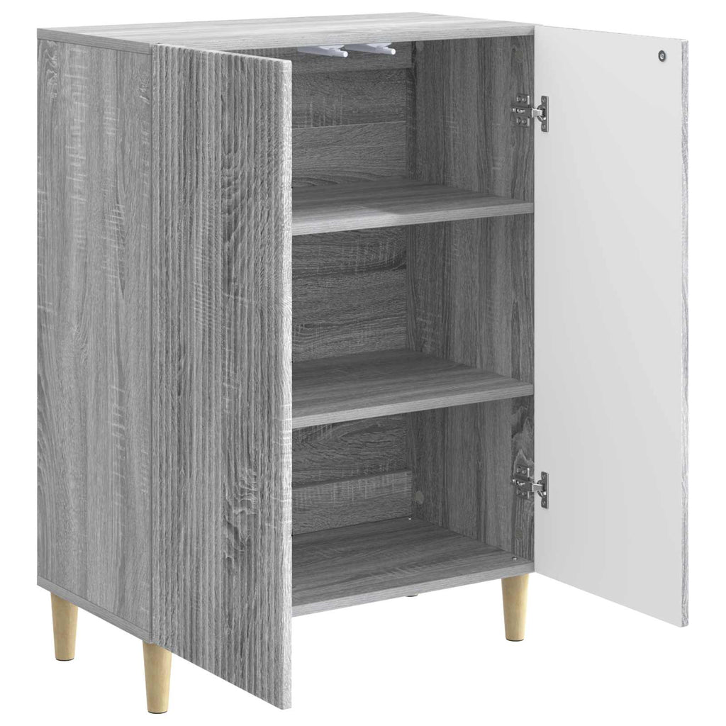 vidaXL Bufet Szary Sonoma 66 x 34,5 x 90 cm Drewno inżynieryjne