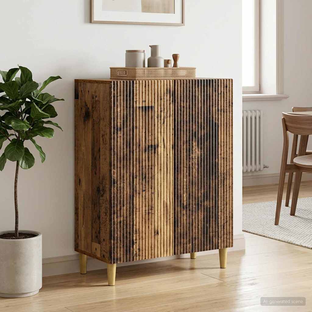 vidaXL Bufet Stare drewno 66 x 34,5 x 90 cm Drewno inżynieryjne
