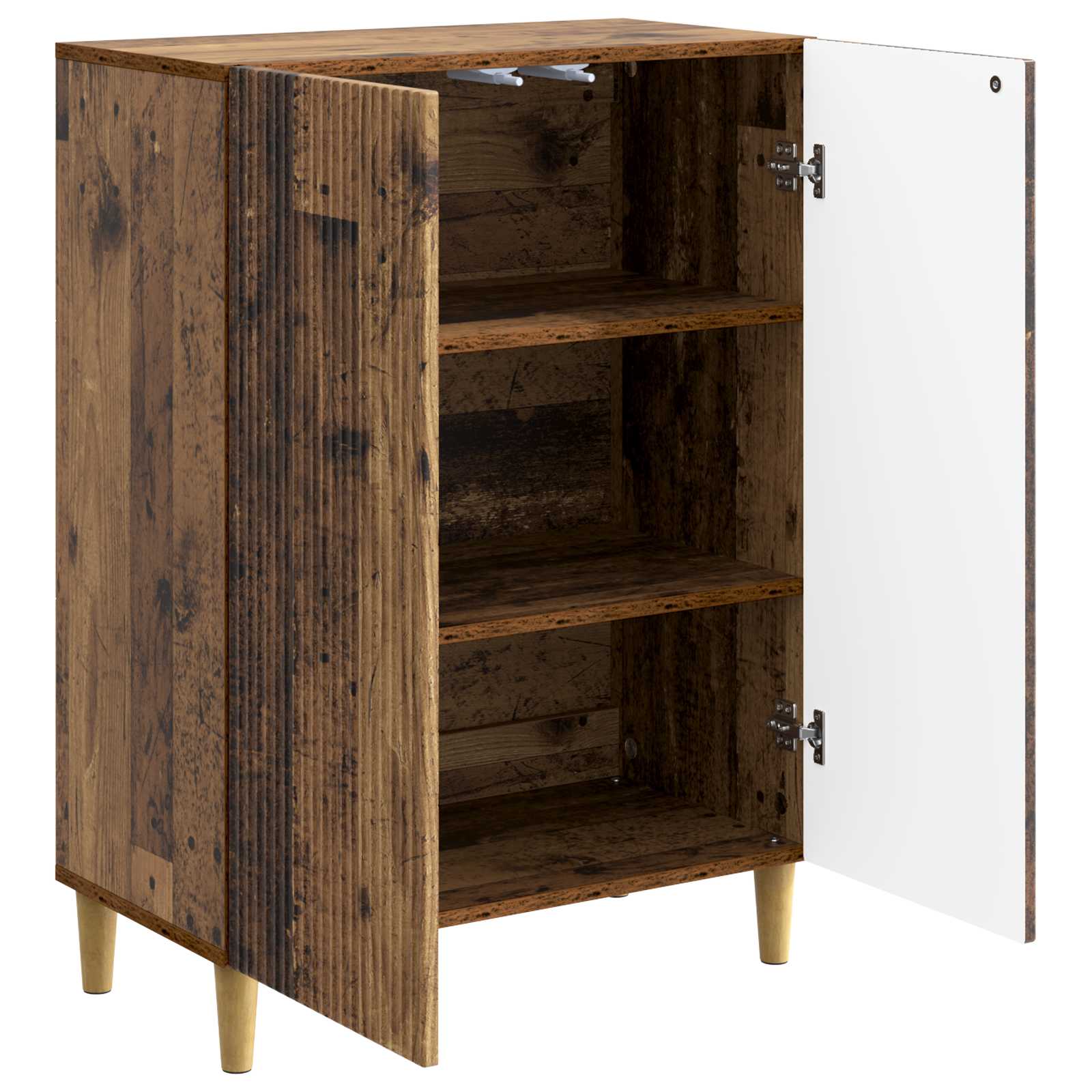 vidaXL Bufet Stare drewno 66 x 34,5 x 90 cm Drewno inżynieryjne
