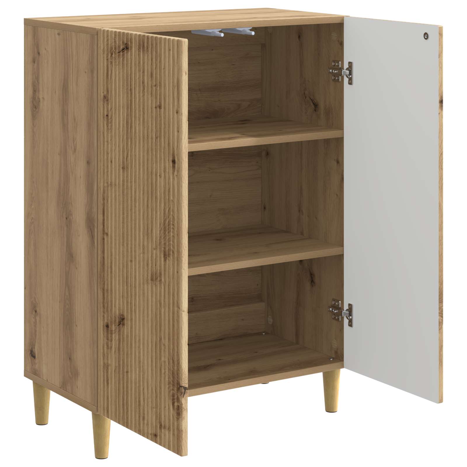 vidaXL Bufet Dąb artisan 66 x 34,5 x 90 cm Drewno inżynieryjne