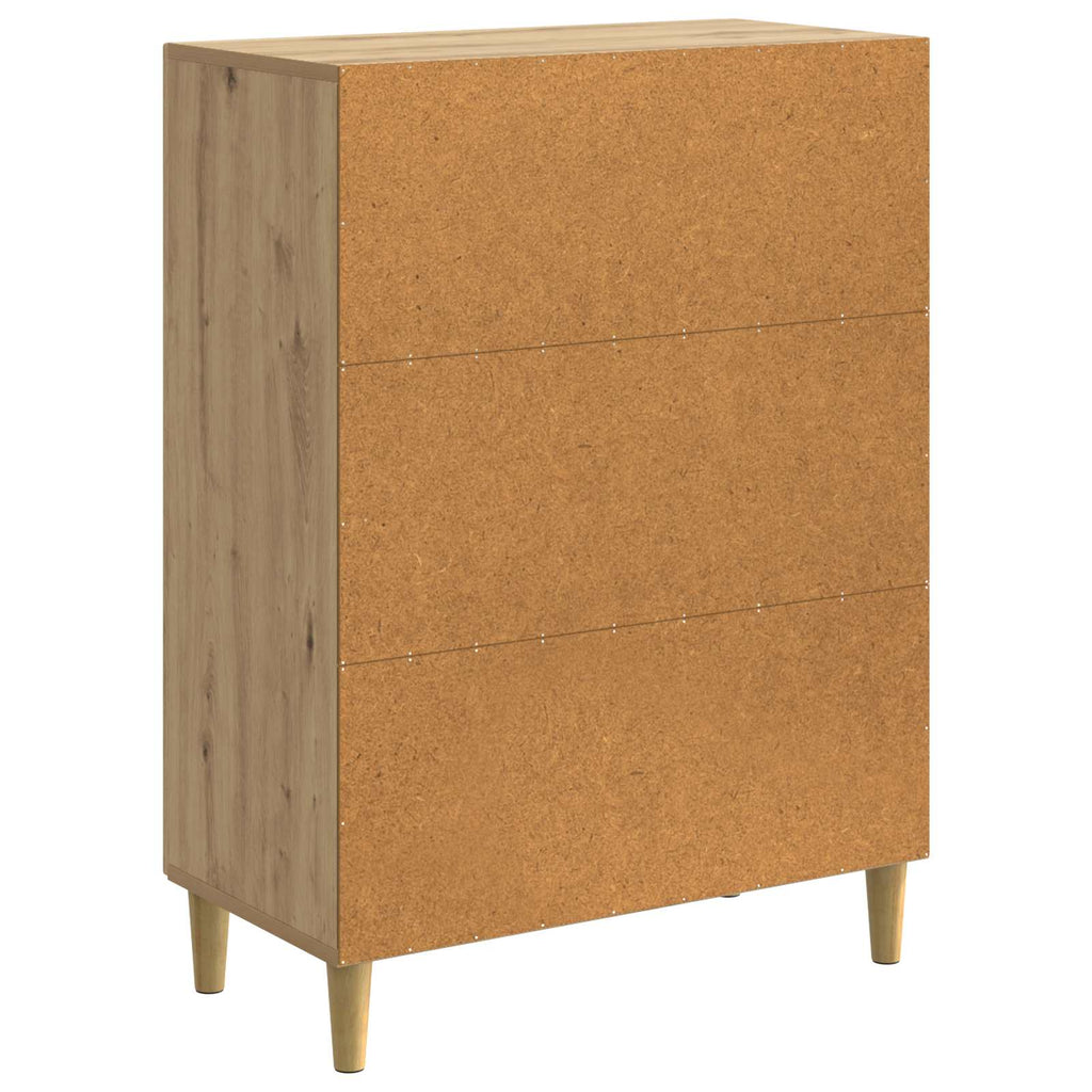 vidaXL Bufet Dąb artisan 66 x 34,5 x 90 cm Drewno inżynieryjne