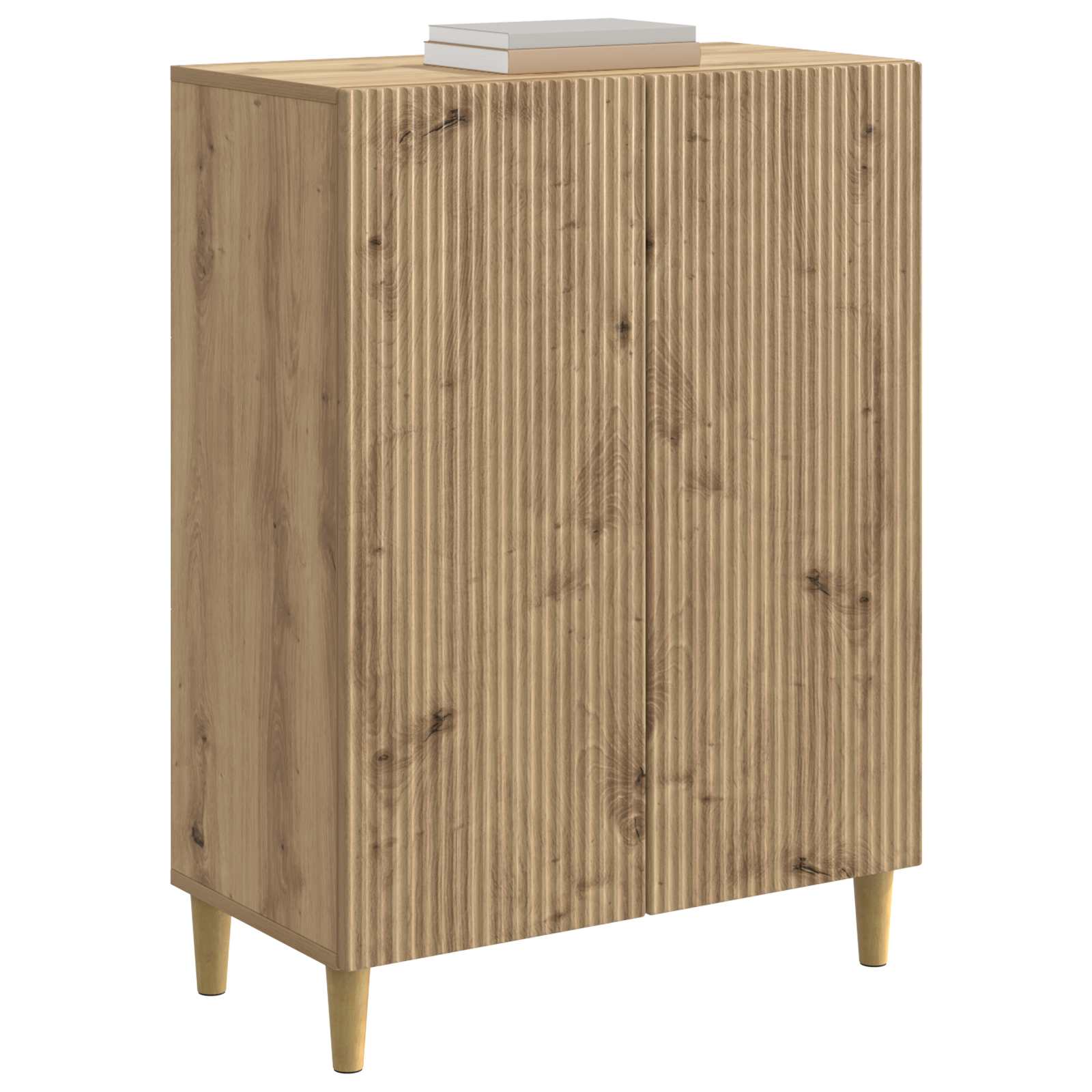 vidaXL Bufet Dąb artisan 66 x 34,5 x 90 cm Drewno inżynieryjne