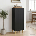 vidaXL Bufet Czarny 33 x 34,5 x 90 cm Drewno inżynieryjne