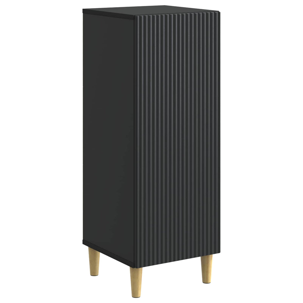 vidaXL Bufet Czarny 33 x 34,5 x 90 cm Drewno inżynieryjne