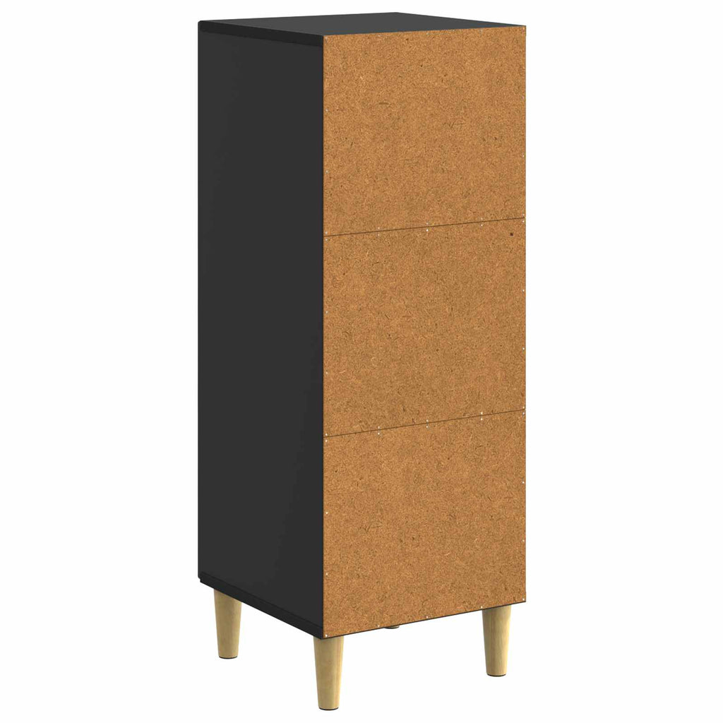 vidaXL Bufet Czarny 33 x 34,5 x 90 cm Drewno inżynieryjne