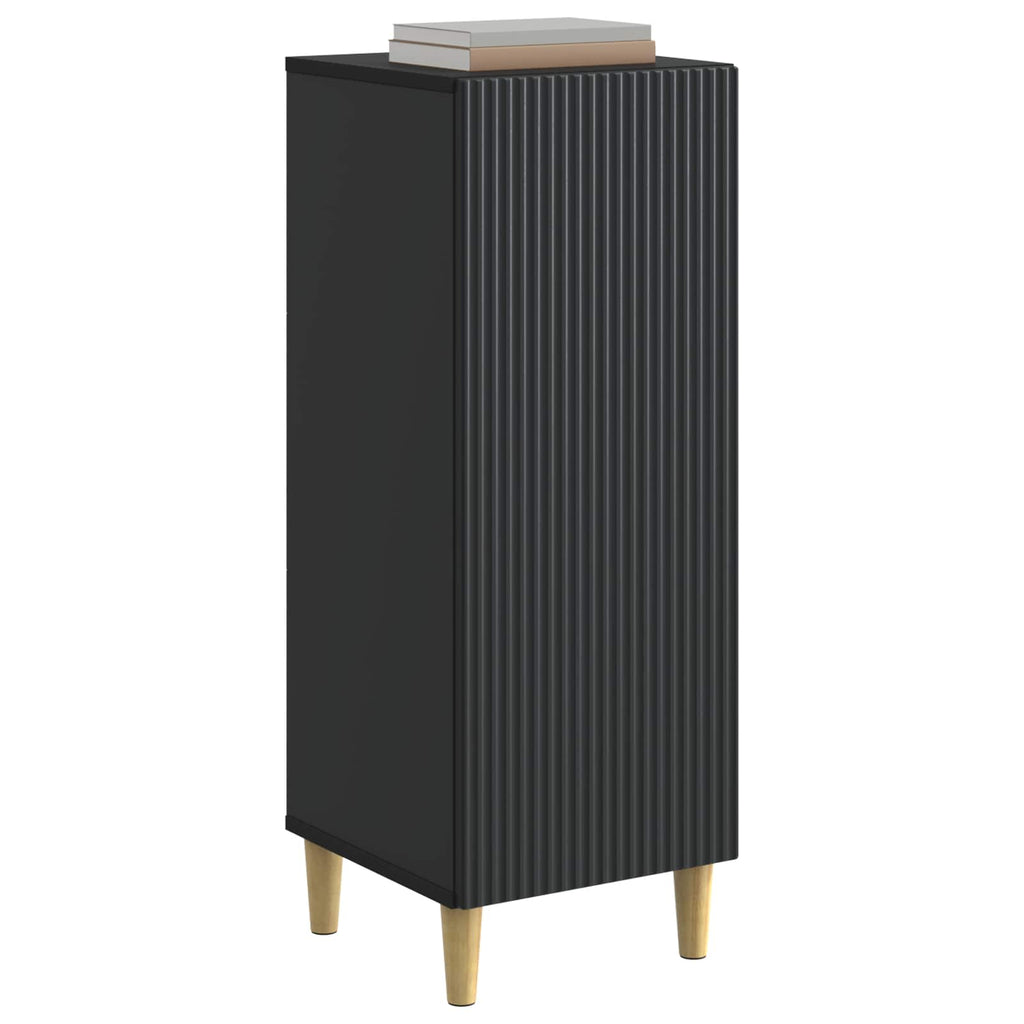 vidaXL Bufet Czarny 33 x 34,5 x 90 cm Drewno inżynieryjne