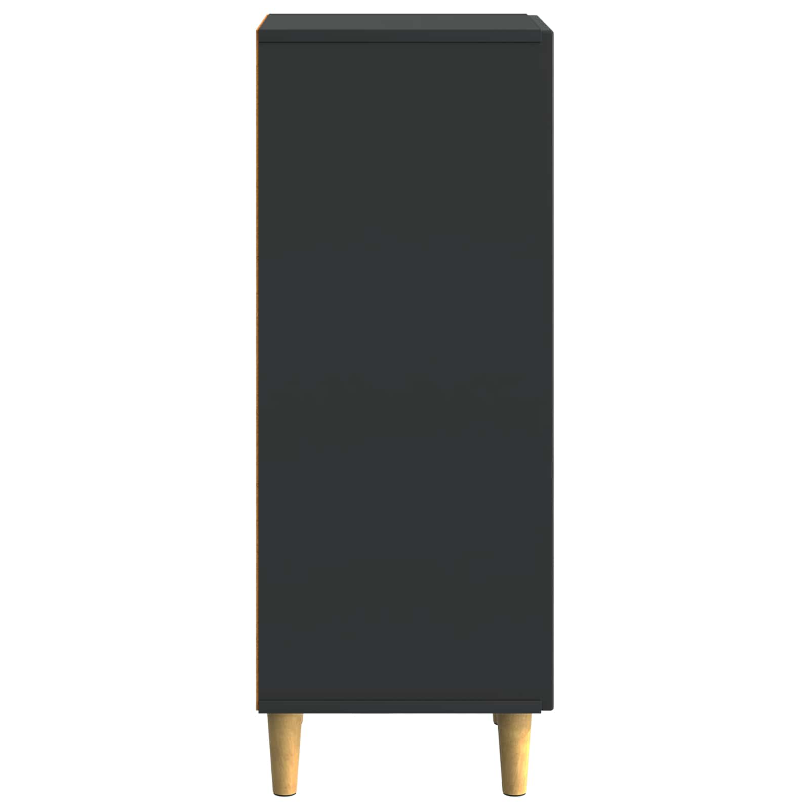 vidaXL Bufet Czarny 33 x 34,5 x 90 cm Drewno inżynieryjne