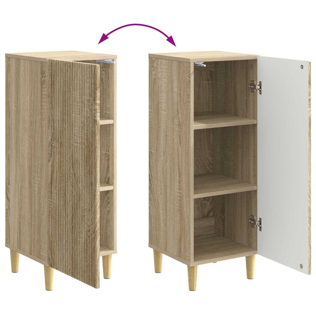vidaXL Bufet dąb Sonoma 33 x 34,5 x 90 cm Drewno inżynieryjne