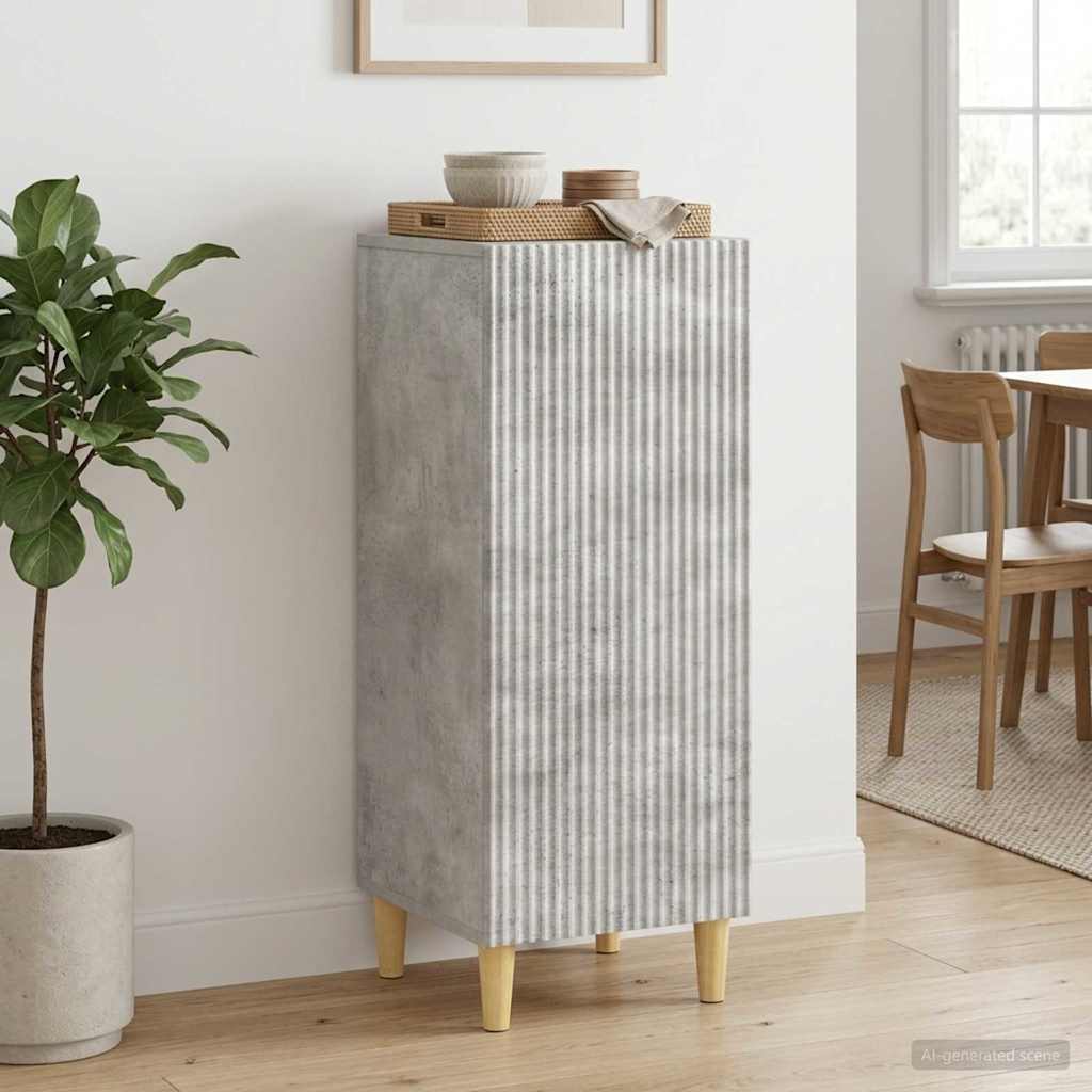 vidaXL Bufet Betonowy szary 33 x 34,5 x 90 cm Drewno inżynieryjne