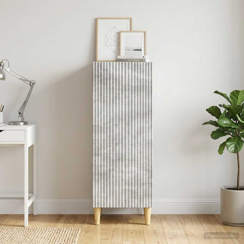 vidaXL Bufet Betonowy szary 33 x 34,5 x 90 cm Drewno inżynieryjne