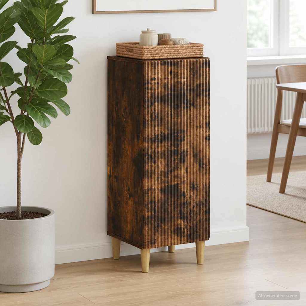vidaXL Bufet Dąb wędzony 33 x 34,5 x 90 cm Drewno inżynieryjne
