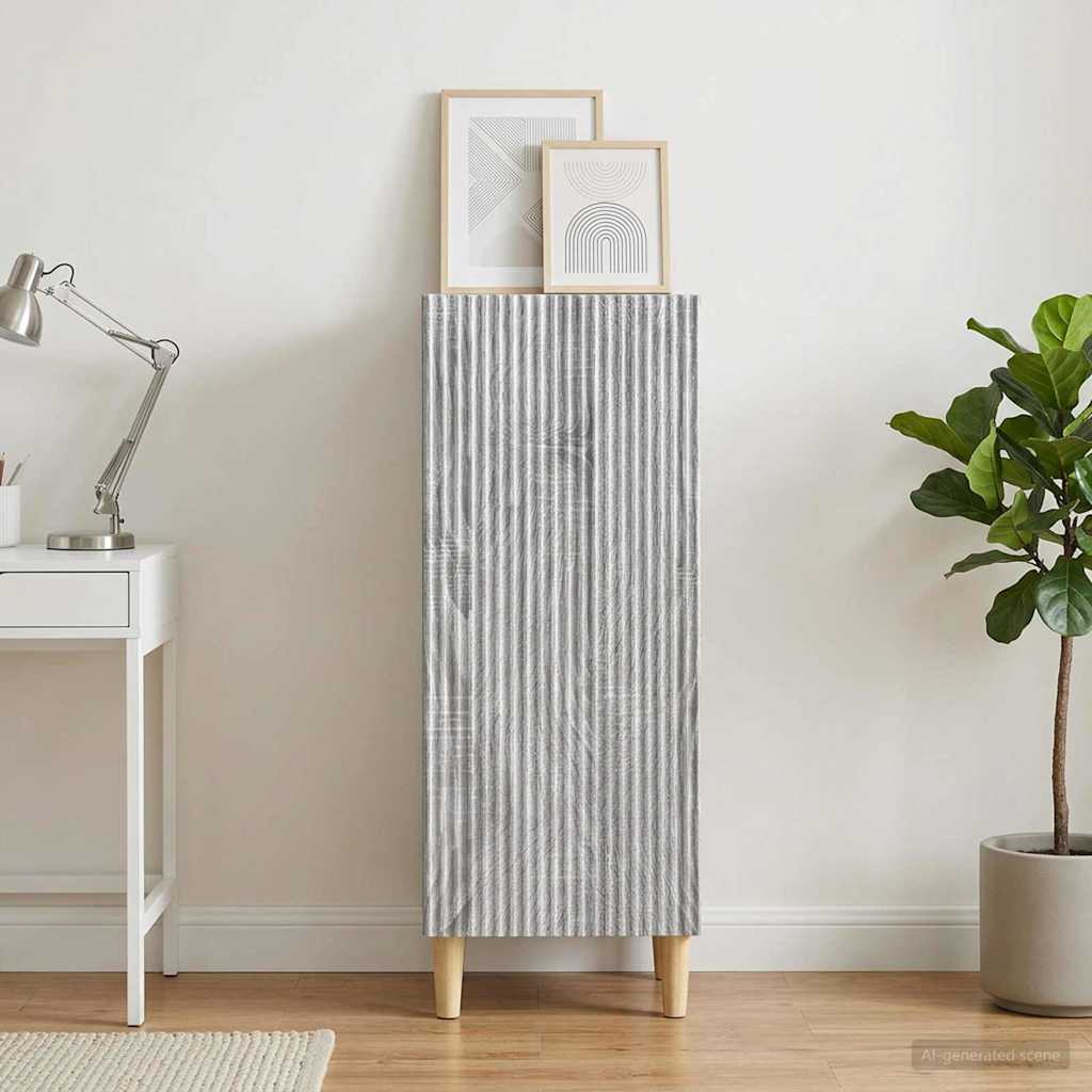 vidaXL Bufet Szary Sonoma 33 x 34,5 x 90 cm Drewno inżynieryjne