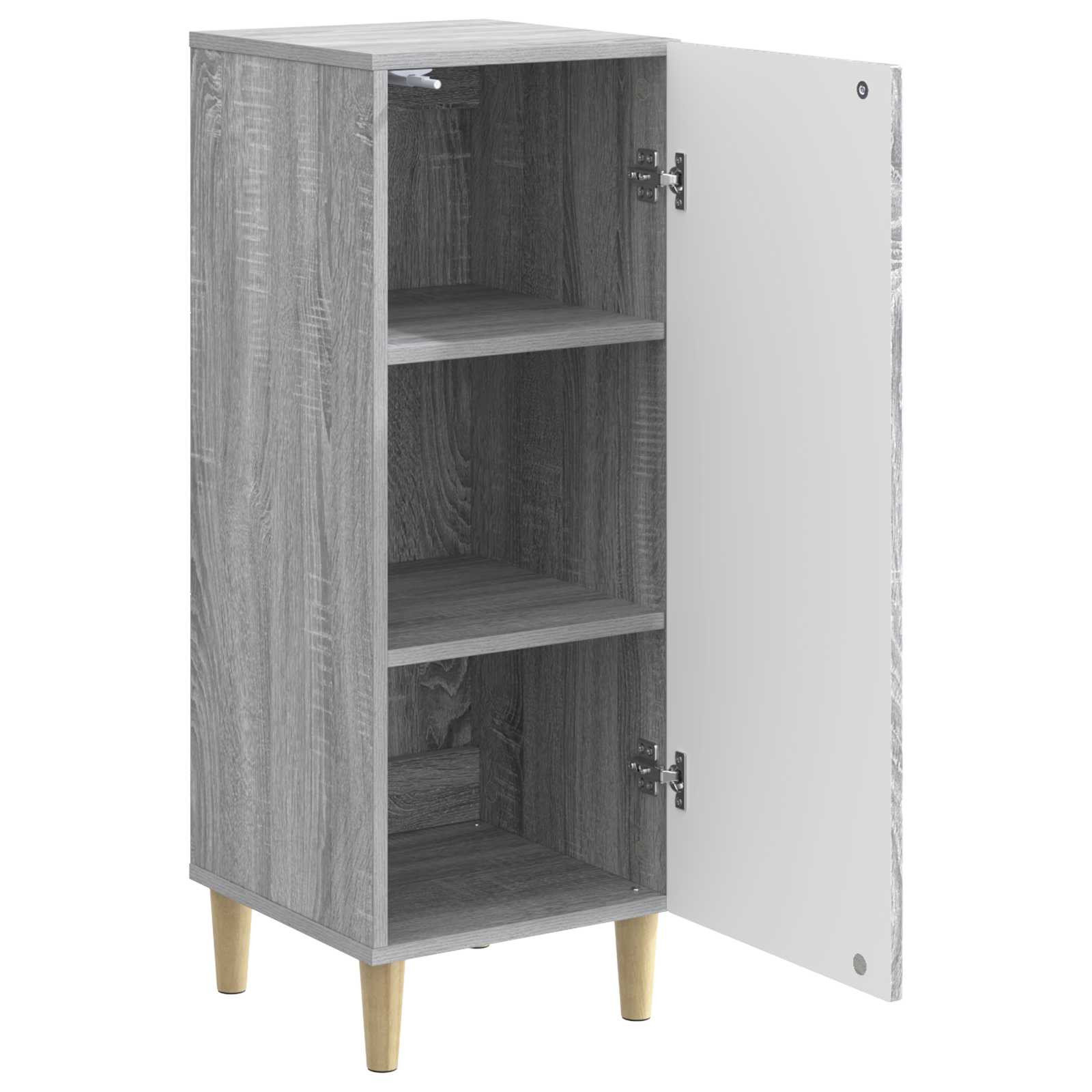 vidaXL Bufet Szary Sonoma 33 x 34,5 x 90 cm Drewno inżynieryjne