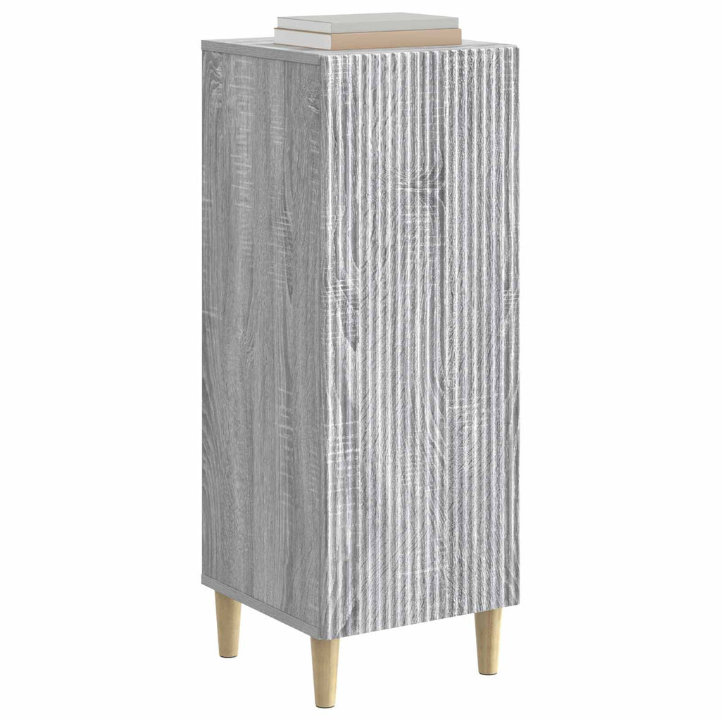 vidaXL Bufet Szary Sonoma 33 x 34,5 x 90 cm Drewno inżynieryjne