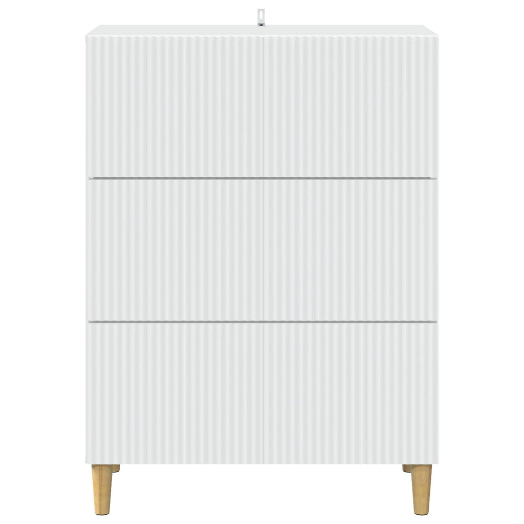 vidaXL Szafka z Szufladami Biały 66 x 34,5 x 90 cm Drewno inżynieryjne