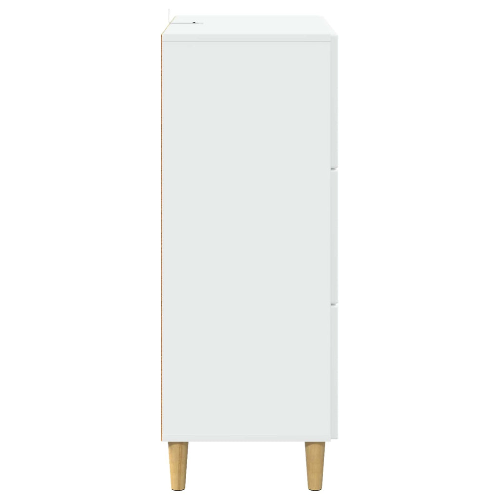 vidaXL Szafka z Szufladami Biały 66 x 34,5 x 90 cm Drewno inżynieryjne