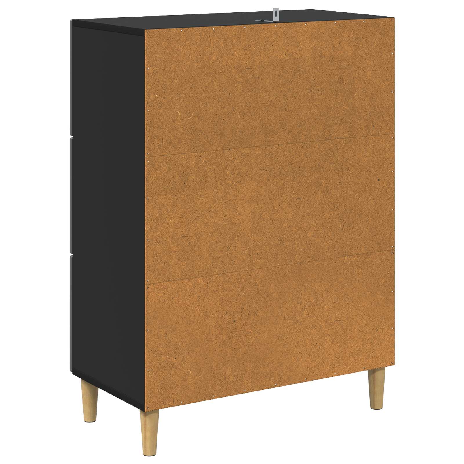 vidaXL Szafka z Szufladami Czarny 66 x 34,5 x 90 cm